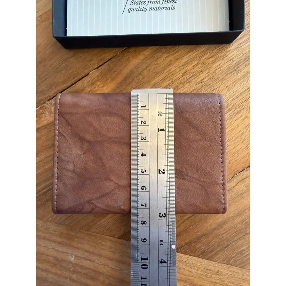Vintage Rico Leather Trifold Wallet Hunting Deer Duck Embossed NIB USA Made